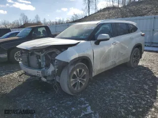 2023 Toyota Highlander L with VIN 5TDKDRBH7PS024503, listed as a Copart auction lot 43928755 with 17,125 mi miles and Salvage Title. Bid and sale history available at carsss.com. Image 1.