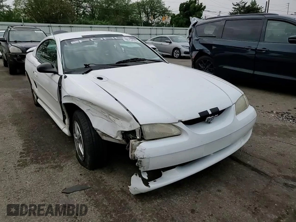 1997 Ford Mustang with VIN 1FALP4046VF180467, listed as a Copart auction lot 60754265 with 154,676 mi miles and Salvage title. Bid and sale history available at DreamBid. Image 13.