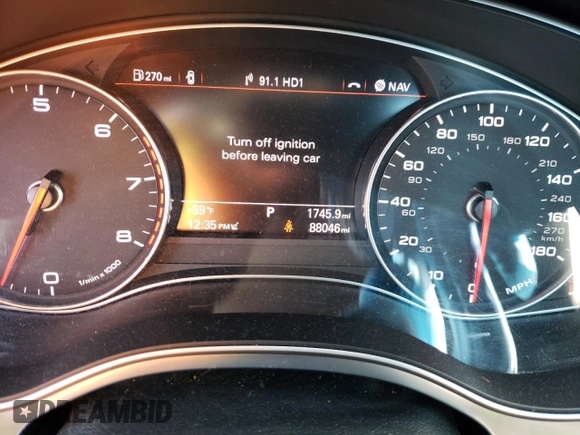 2015 Audi A6 3.0T Prestige with VIN WAUHGAFC1FN007800, listed as a Copart auction lot 68136502 with 88,046 mi miles. Bid and sale history available at carsss.com. Image 9.