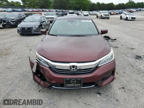 2017 Honda Accord Touring with VIN JHMCR6F76HC016657, listed as a Copart auction lot 55961665 with 74,569 mi miles and Salvage title. Bid and sale history available at DreamBid. Image 5.