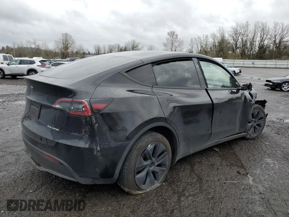2024 Tesla Model Y Long Range with VIN 7SAYGDEE2RF131085, listed as a Copart auction lot 50171055 with Not Provided miles and Salvage Title. Bid and sale history available at DreamBid. Image 3.