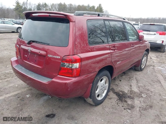 2007 Toyota Highlander w/3rd Row with VIN JTEEP21AX70204993, listed as a IAAI auction lot 41692390 with 216,219 mi miles. Bid and sale history available at carsss.com. Image 4.