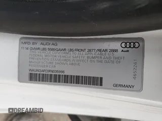 2015 Audi S7 with VIN WAUW2AFC0FN035996, listed as a Copart auction lot 48231375 with 92,921 mi miles and Salvage Title. Bid and sale history available at carsss.com. Image 12.