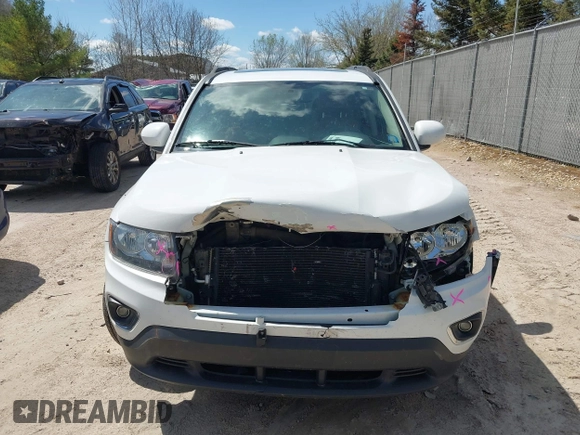2017 Jeep Compass High Altitude with VIN 1C4NJDEB4HD176025, listed as a IAAI auction lot 42129709 with 135,812 mi miles. Bid and sale history available at carsss.com. Image 12.