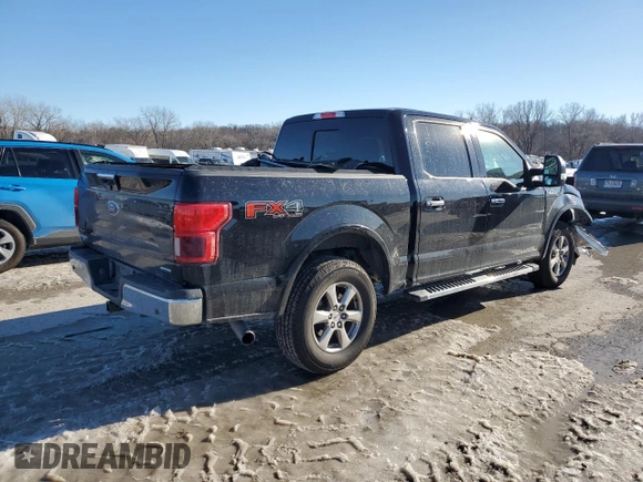 2020 Ford F-150 XL with VIN 1FTEW1E40LKD19946, listed as a Copart auction lot 88269985 with 137,622 mi miles and Salvage title. Bid and sale history available at DreamBid. Image 3.