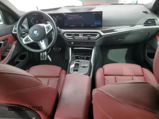 2023 BMW 3 Series 330e with VIN 3MW39FF00P8C93893, listed as a Copart auction lot 46110105 with 40,381 mi miles and Salvage Title. Bid and sale history available at carsss.com. Image 8.