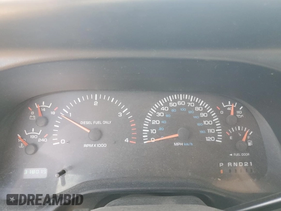 1999 Dodge Ram 2500 with VIN 1B7KF2366XJ519447, listed as a Copart auction lot 68026964 with 318,019 mi miles and Salvage Title. Bid and sale history available at carsss.com. Image 9.