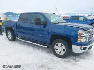 2015 Chevrolet Silverado 1500 LT with VIN 3GCUKREC5FG198758, listed as a IAAI auction lot 41573360 with 150,562 mi miles. Bid and sale history available at carsss.com. Image 1.