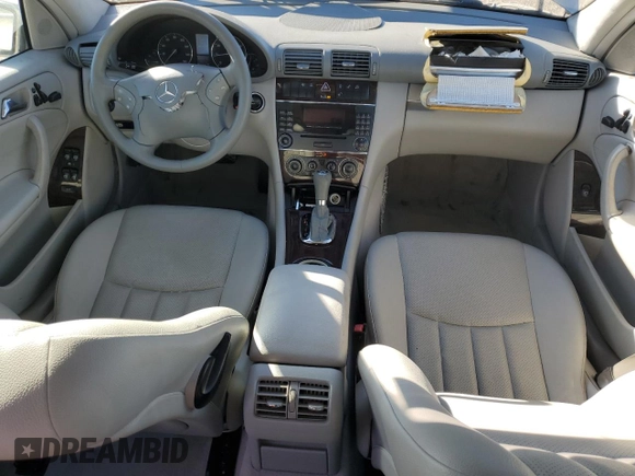 2005 Mercedes-Benz C 320 with VIN WDBRF64J45F598415, listed as a Copart auction lot 79745294 with 45,177 mi miles and Salvage Title. Bid and sale history available at DreamBid. Image 8.
