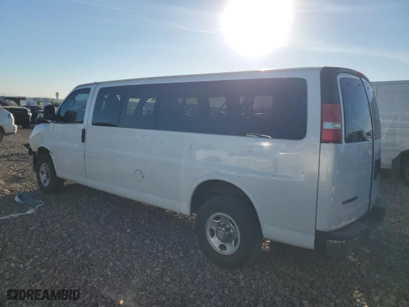 2017 Chevrolet Express Passenger LT with VIN 1GAZGPFG8H1108333, listed as a Copart auction lot 74837784 with 122,035 mi miles and Salvage Title. Bid and sale history available at carsss.com. Image 2.