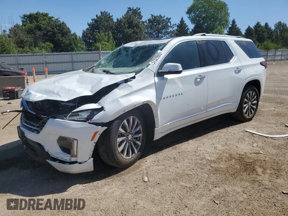 2023 Chevrolet Traverse Premier with VIN 1GNEVKKWXPJ181060, listed as a Copart auction lot 57329665 with 12,286 mi miles and Salvage title. Bid and sale history available at DreamBid. Image 1.