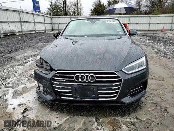 2019 Audi A5 Cabriolet Premium z VIN WAUWNGF59KN006471, wystawiony jako Copart lot #43563665 z przebiegiem 19 627 mil mil oraz Szkoda całkowita • Salvage title. Historia ofert i sprzedaży dostępna na DreamBid. Obrazek 11.