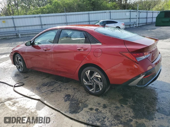 2025 Hyundai Elantra SEL Convenience with VIN KMHLS4DG3SU862593, listed as a Copart auction lot 55407335 with 13,935 mi miles and Clean Title. Bid and sale history available at DreamBid. Image 2.