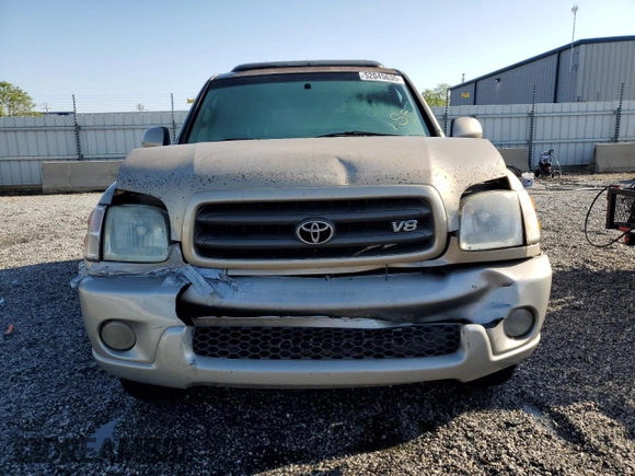 2003 Toyota Sequoia SR5 with VIN 5TDZT34A43S203154, listed as a Copart auction lot 52045635 with 304,402 mi miles and Salvage Title. Bid and sale history available at carsss.com. Image 5.