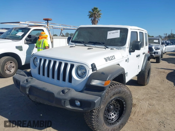 2023 Jeep Wrangler Willys with VIN 1C4HJXDG0PW638871, listed as a IAAI auction lot 42700599 with 16,171 mi miles and . Bid and sale history available at DreamBid. Image 17.