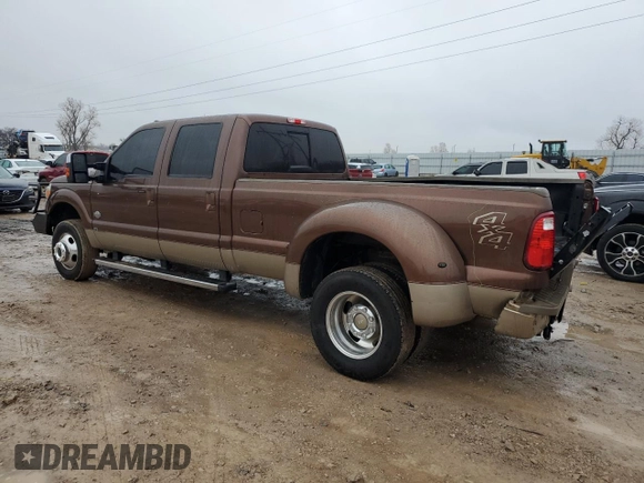 2012 Ford F-350 XL with VIN 1FT8W3DT8CEA79884, listed as a Copart auction lot 42597905 with 256,009 mi miles and Salvage Title. Bid and sale history available at DreamBid. Image 2.