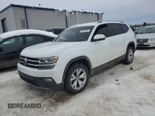 2019 Volkswagen Atlas SE z VIN 1V2UR2CA5KC530987, wystawiony jako Copart lot #45872945 z przebiegiem Nie podano mil oraz Szkoda całkowita • Salvage title. Historia ofert i sprzedaży dostępna na DreamBid. Obrazek 1.