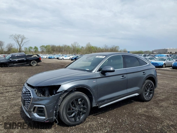 2023 Audi Q5 Sportback S line Premium с VIN WA14AAFY8P2149962, выставлен на аукционе Copart как лот 54021195 с пробегом 36 875 миль миль и Списание • Salvage title. История ставок и продаж доступна на DreamBid. Изображение 1.