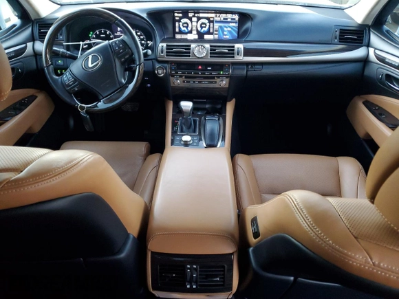 2014 Lexus LS 460 L with VIN JTHGL1EF3E5052370, listed as a Copart auction lot 80641254 with 69,493 mi miles and Salvage Title. Bid and sale history available at DreamBid. Image 8.