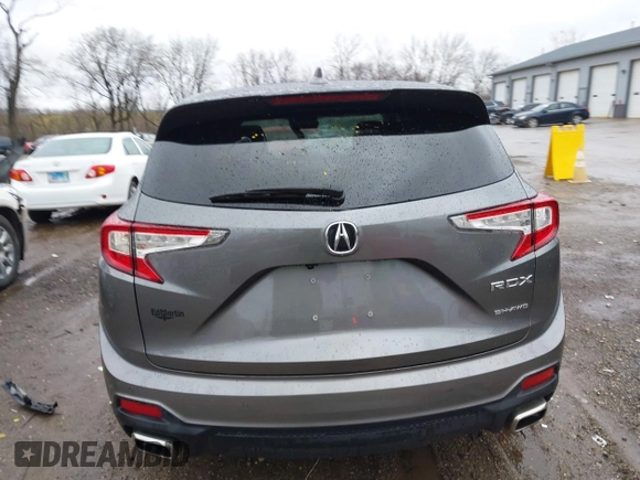 2022 Acura RDX w/Technology Package with VIN 5J8TC2H59NL018648, listed as a IAAI auction lot 41225825 with 16,864 mi miles. Bid and sale history available at carsss.com. Image 16.