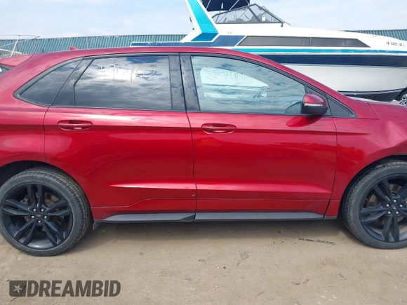 2019 Ford Edge ST z VIN 2FMPK4AP8KBC11018, wystawiony jako IAAI lot #41909033 z przebiegiem 83 576 mil mil oraz . Historia ofert i sprzedaży dostępna na DreamBid. Obrazek 14.