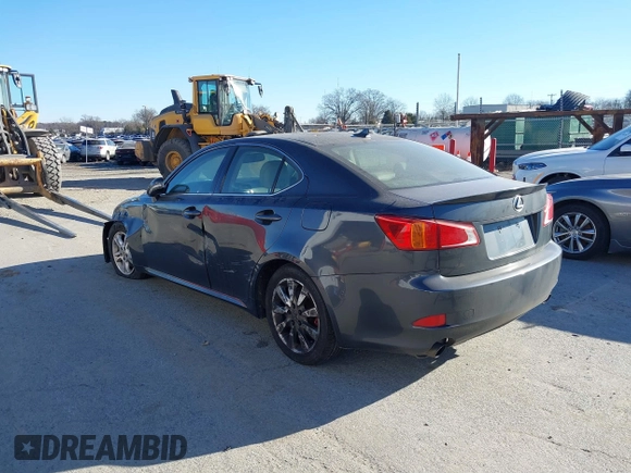 2010 Lexus IS 250 with VIN JTHBF5C25A5115441, listed as a IAAI auction lot 41336457 with 177,425 mi miles. Bid and sale history available at carsss.com. Image 3.