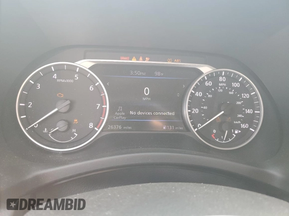 2024 Nissan Sentra SR с VIN 3N1AB8DV3RY306747, выставлен на аукционе Copart как лот 54246175 с пробегом 26 376 миль миль и На запчасти • Non repairable. История ставок и продаж доступна на DreamBid. Изображение 9.