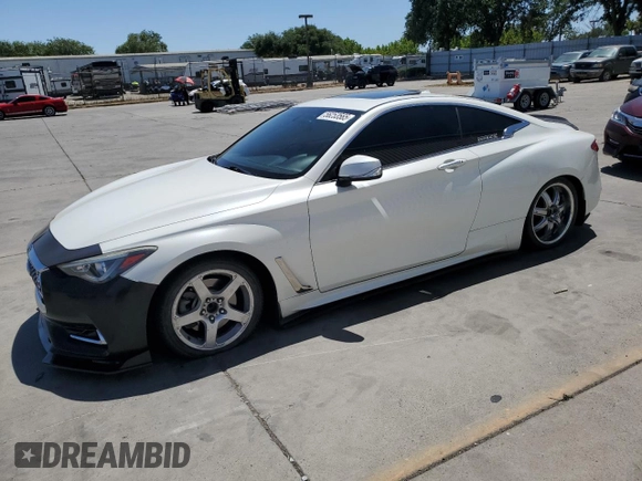 2017 Infiniti Q60 Premium с VIN JN1EV7EK0HM363951, выставлен на аукционе Copart как лот 56253565 с пробегом 92 025 миль миль и Списание • Salvage title. История ставок и продаж доступна на DreamBid. Изображение 1.