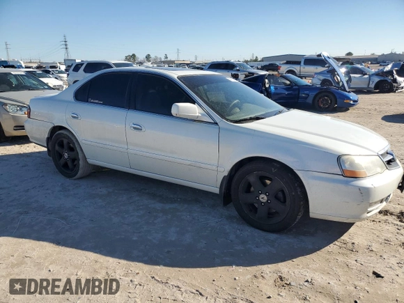 2003 Acura TL Type S with VIN 19UUA56803A050969, listed as a Copart auction lot 42134015 with 167,322 mi miles and Salvage Title. Bid and sale history available at carsss.com. Image 4.