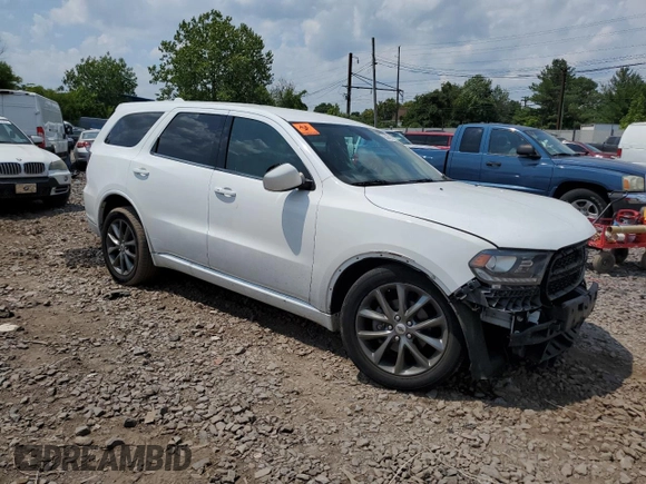 2017 Dodge Durango GT z VIN 1C4RDHDG7HC936080, wystawiony jako Copart lot #65444024 z przebiegiem Nie podano mil oraz Szkoda całkowita • Salvage title. Historia ofert i sprzedaży dostępna na DreamBid. Obrazek 4.