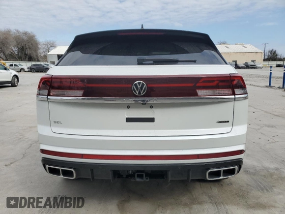 2024 Volkswagen Atlas SEL R-Line with VIN 1V2AE2CA5RC235798, listed as a Copart auction lot 46347495 with 1,306 mi miles and Salvage title. Bid and sale history available at DreamBid. Image 6.