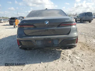 2023 BMW 7 Series 760i xDrive with VIN WBA33EJ09PCM54270, listed as a Copart auction lot 56201195 with 39,708 mi miles and Salvage title. Bid and sale history available at DreamBid. Image 6.