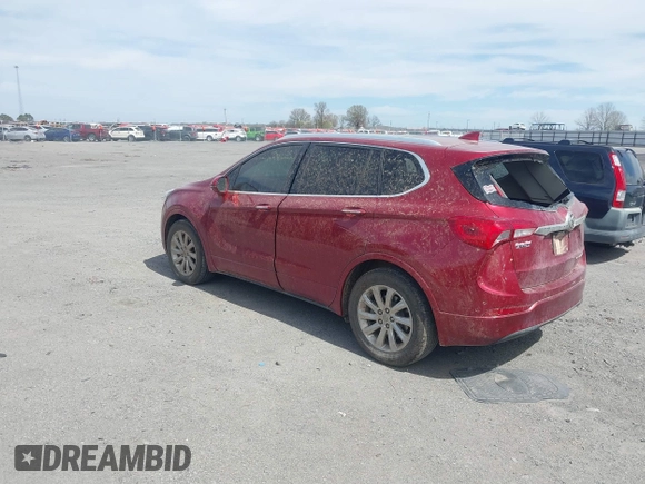 2020 Buick Envision Essence with VIN LRBFXCSA2LD019996, listed as a IAAI auction lot 41822093 with 112,829 mi miles and . Bid and sale history available at carsss.com. Image 3.