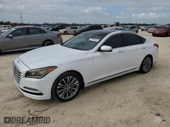 2016 Hyundai Genesis 3.8L with VIN KMHGN4JE9GU139205, listed as a Copart auction lot 73884994 with 0 mi miles and Non Repairable. Bid and sale history available at carsss.com. Image 1.