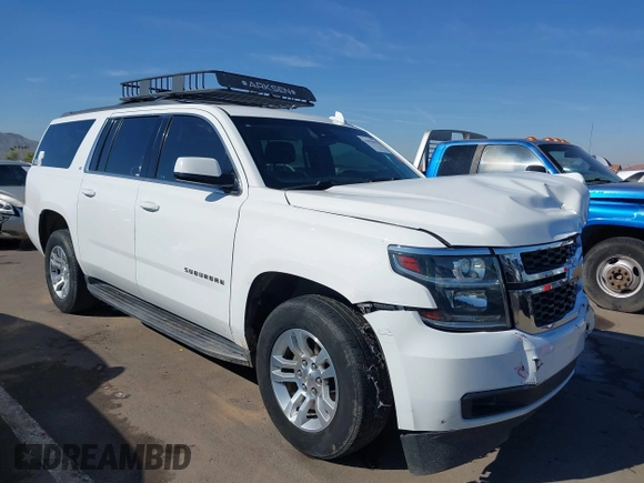 2019 Chevrolet Suburban LT with VIN 1GNSCHKC3KR143942, listed as a IAAI auction lot 41896633 with 153,139 mi miles and . Bid and sale history available at DreamBid. Image 1.