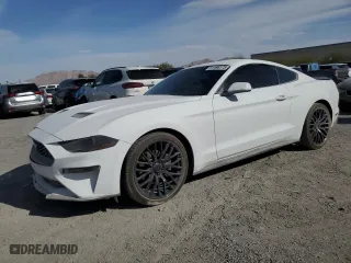 2018 Ford Mustang EcoBoost with VIN 1FA6P8TH2J5138266, listed as a Copart auction lot 51496175 with 116,281 mi miles and Salvage Title. Bid and sale history available at carsss.com. Image 1.