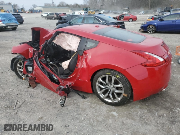 2014 Nissan 370Z Touring with VIN JN1AZ4EH5EM633838, listed as a Copart auction lot 48112955 with Not provided miles and Clean title. Bid and sale history available at DreamBid. Image 2.