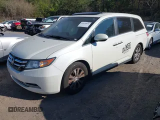 2015 Honda Odyssey EX-L z VIN 5FNRL5H61FB042899, wystawiony jako IAAI lot #41650811 z przebiegiem 162 228 mil mil oraz . Historia ofert i sprzedaży dostępna na DreamBid. Obrazek 2.
