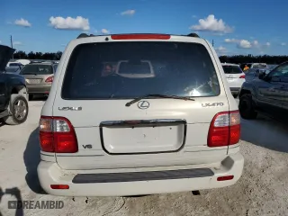 2001 Lexus LX 470 with VIN JTJHT00W413510279, listed as a Copart auction lot 75103974 with 0 mi miles and Non Repairable. Bid and sale history available at carsss.com. Image 6.