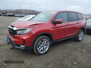 2024 Honda Passport EX-L z VIN 5FNYF8H52RB010348, wystawiony jako Copart lot #47186125 z przebiegiem 27 264 mil mil oraz Szkody całkowita. Historia ofert i sprzedaży dostępna na DreamBid. Obrazek 1.