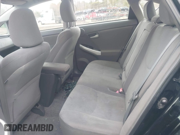 2011 Toyota Prius I with VIN JTDKN3DU2B1385471, listed as a IAAI auction lot 42017682 with 136,304 mi miles. Bid and sale history available at carsss.com. Image 8.