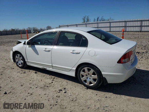 2011 Honda Civic LX with VIN 19XFA1F57BE021163, listed as a Copart auction lot 55912685 with 196,744 mi miles and Non Repairable. Bid and sale history available at DreamBid. Image 2.