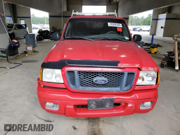 2004 Ford Ranger XL with VIN 1FTYR10U54TA18693, listed as a Copart auction lot 70368344 with 218,860 mi miles and Clean Title. Bid and sale history available at carsss.com. Image 5.