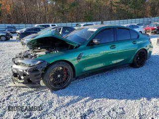 2024 BMW M3 Competition with VIN WBS33AY01RFR98757, listed as a Copart auction lot 82797824 with Not provided miles and Salvage title. Bid and sale history available at DreamBid. Image 1.