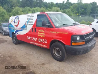 2006 Chevrolet Express Cargo with VIN 1GCHG39U161244555, listed as a IAAI auction lot 42815605 with 214,321 mi miles and . Bid and sale history available at DreamBid. Image 1.