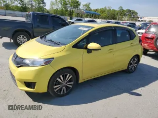 2015 Honda Fit EX-L with VIN 3HGGK5H86FM747285, listed as a Copart auction lot 53034715 with 102,236 mi miles and Salvage Title. Bid and sale history available at DreamBid. Image 1.