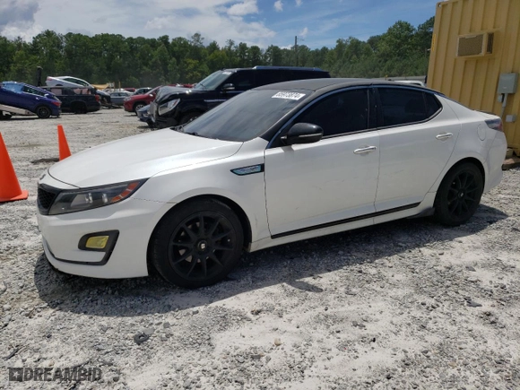 2015 Kia Optima Hybrid with VIN KNAGM4AD0F5077763, listed as a Copart auction lot 65973874 with 156,527 mi miles and Clean Title. Bid and sale history available at carsss.com. Image 1.