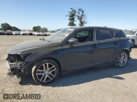 2015 Lexus CT 200h with VIN JTHKD5BH5F2237706, listed as a Copart auction lot 62912985 with 187,828 mi miles and Salvage title. Bid and sale history available at DreamBid. Image 1.