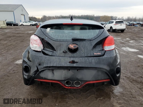 2015 Hyundai Veloster Turbo with VIN KMHTC6AE3FU244319, listed as a Copart auction lot 46978835 with 103,282 mi miles and Salvage Title. Bid and sale history available at carsss.com. Image 6.