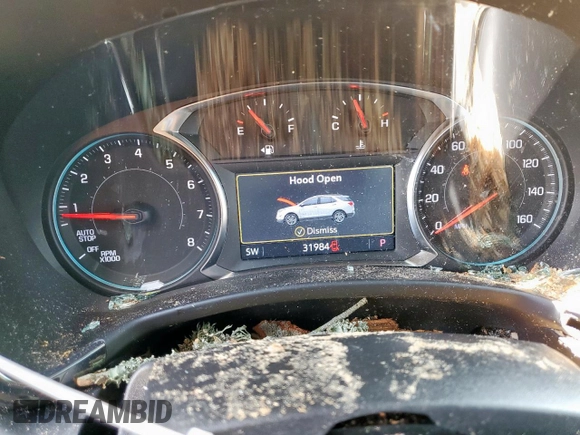 2023 Chevrolet Equinox RS with VIN 3GNAXMEG4PL230724, listed as a Copart auction lot 58936695 with 31,984 mi miles and Salvage title. Bid and sale history available at DreamBid. Image 9.
